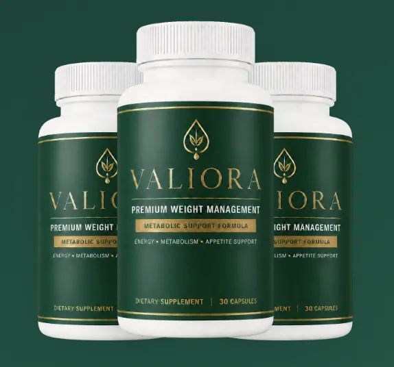 Valiora 3-bottle package, 90-day supply with free US shipping